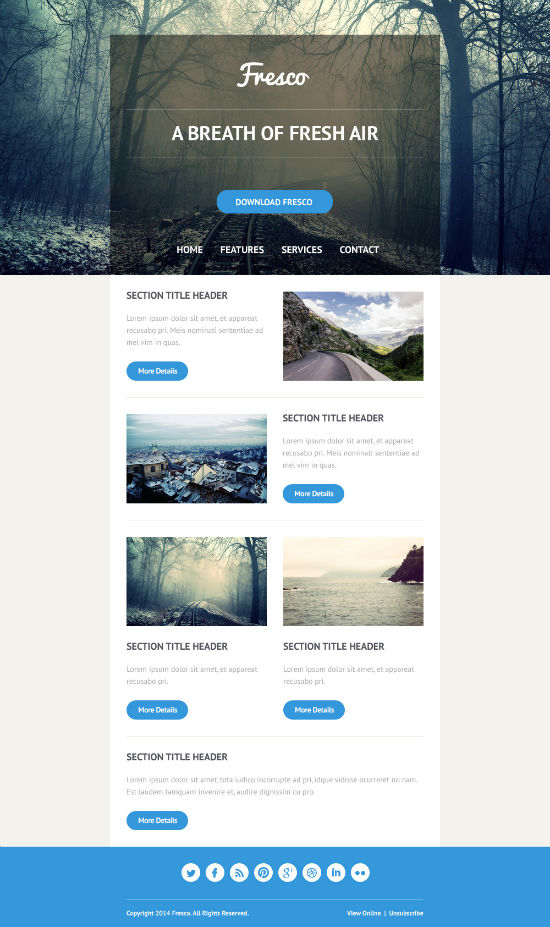 Responsive HTML Email Template