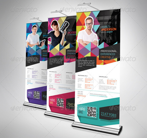 Roll Up Banner Design Template