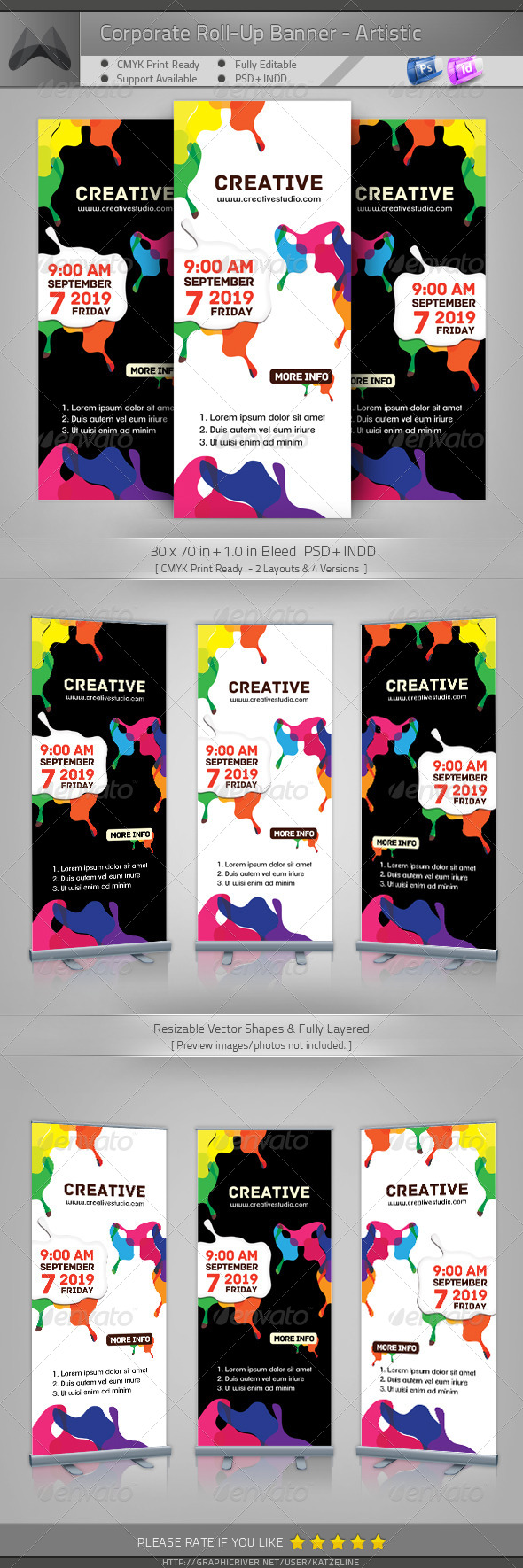 Roll Up Banners Free Template