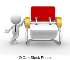 Rolodex Card Clip Art