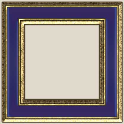 Royal Blue Gold Borders and Frames