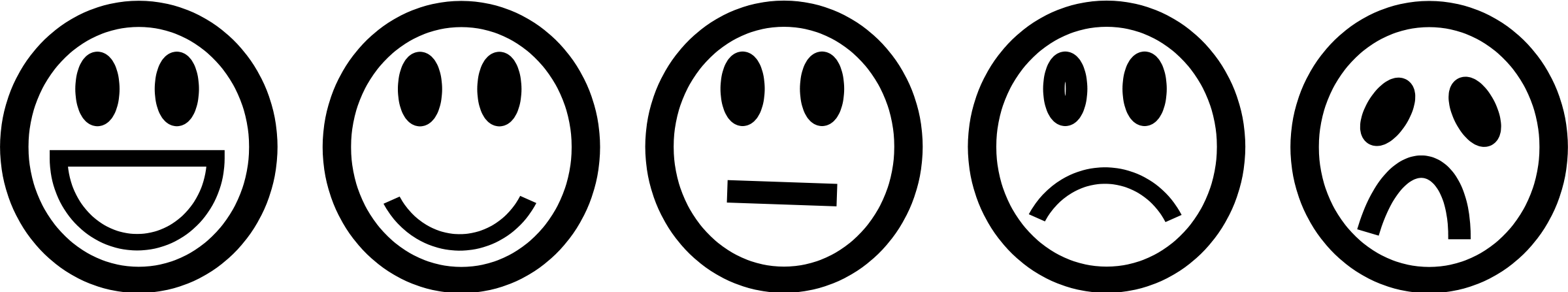 Sad Smiley Face Clip Art Black and White