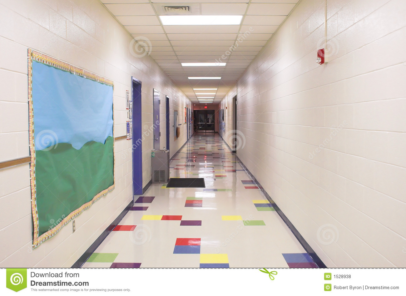School Hallway Clip Art