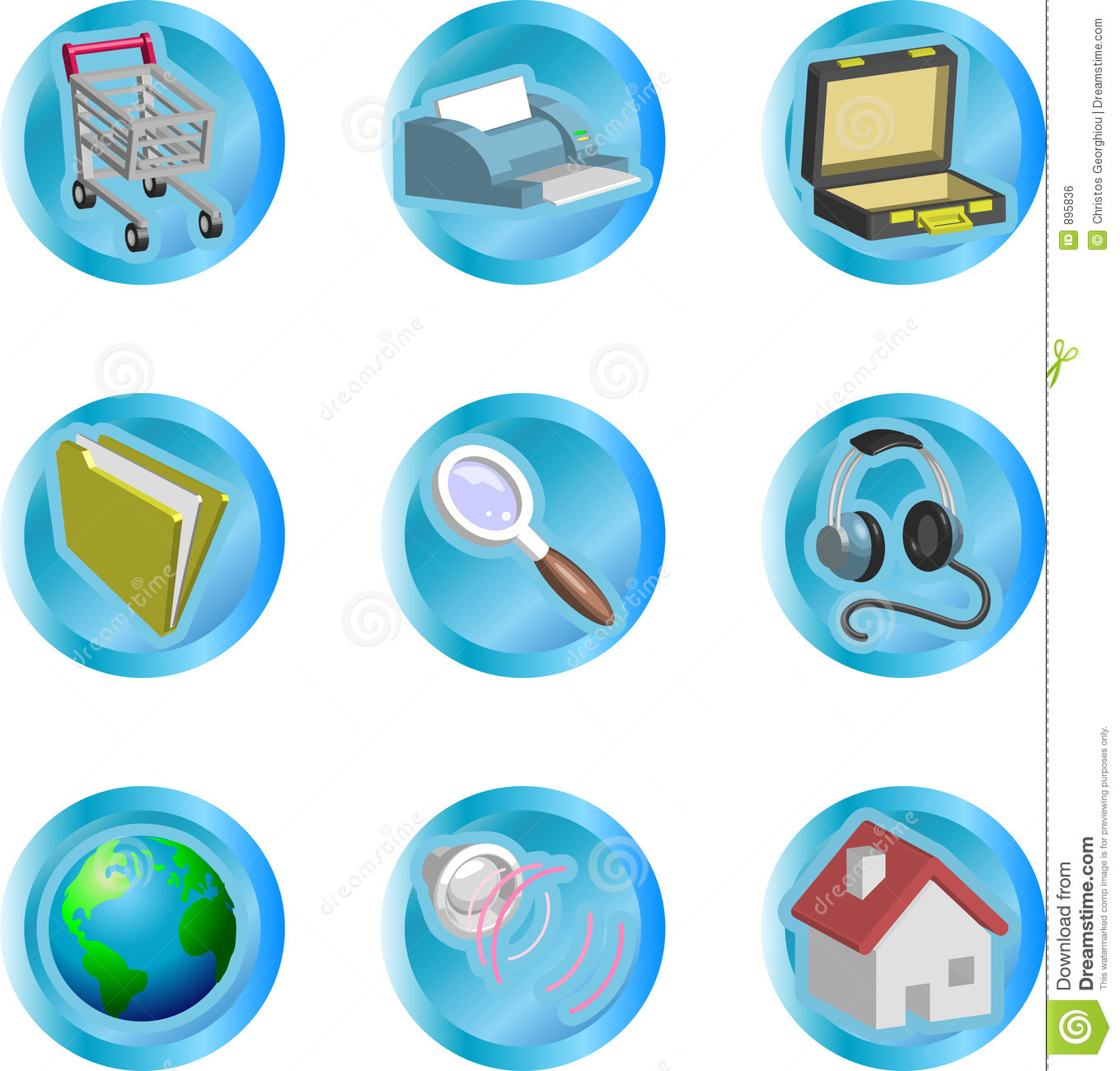 Set Internet Web Icons