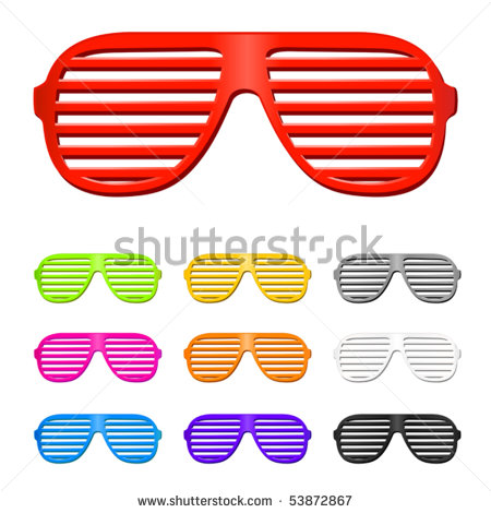 Shutter Shades Clip Art