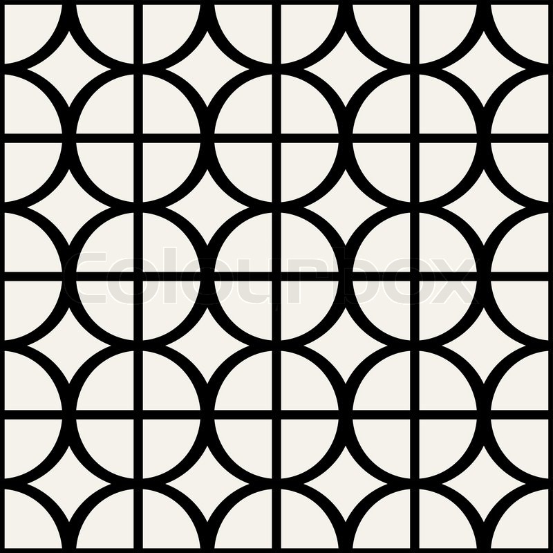 Simple Black and White Geometric Patterns