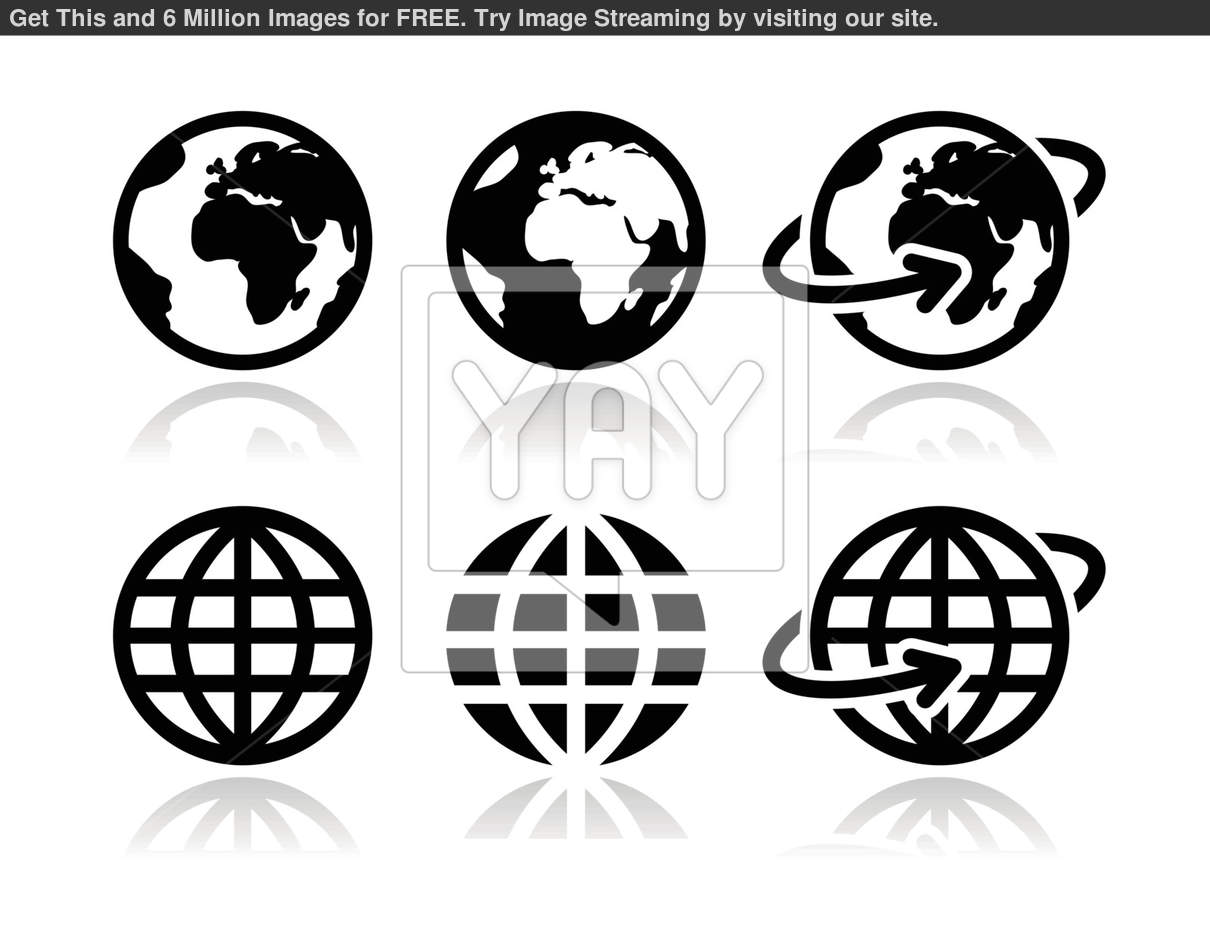 Simple Globe Icon Vector