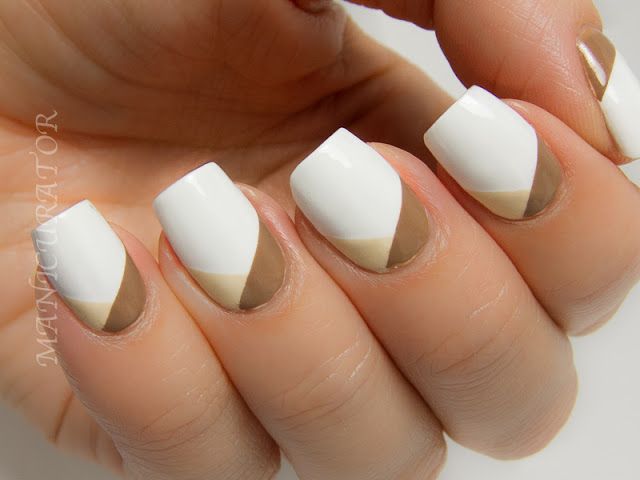 Simple Neutral Nail Art