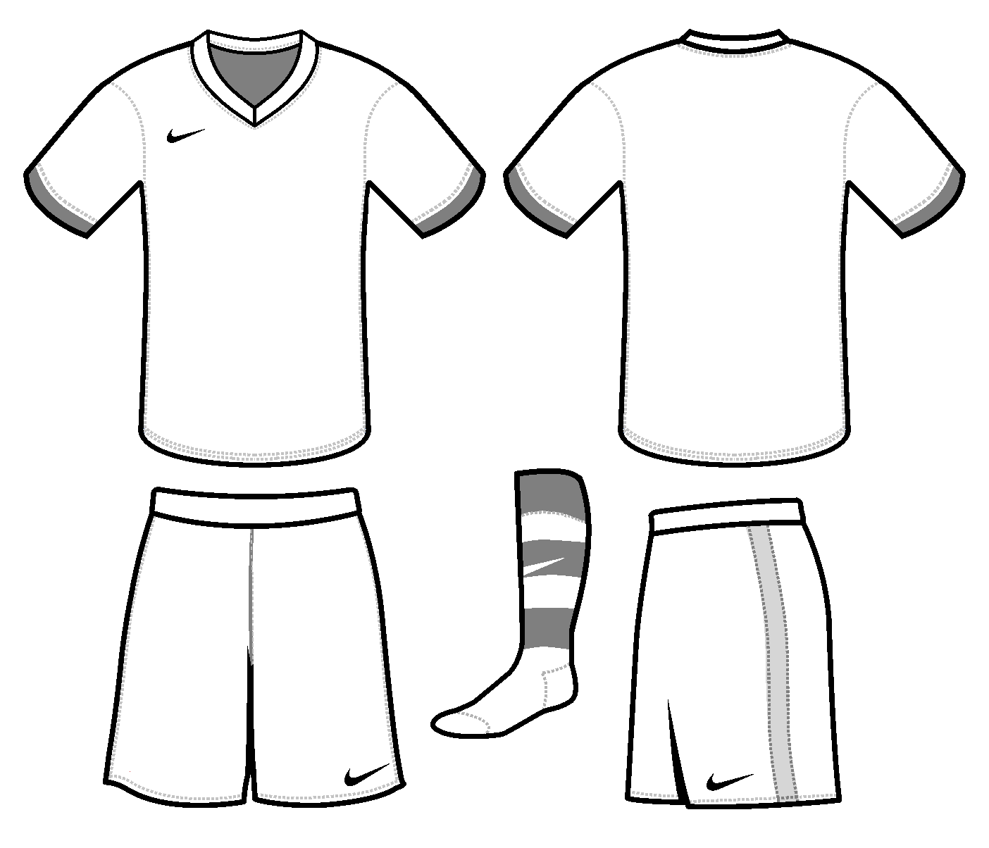 5 Soccer Jersey Template PSD Images - Soccer Kit Template, Soccer