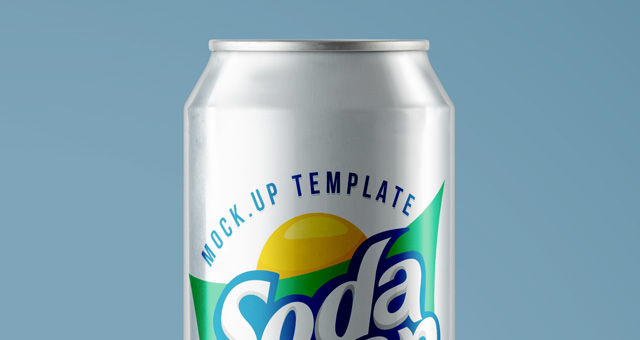 Soda Can PSD Mockup Soda Can PSD Mockup