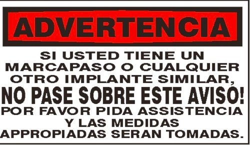 Spanish Warning Signs
