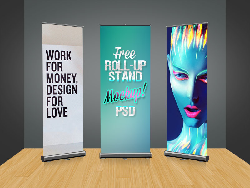 Stand Up Banner PSD Mockup