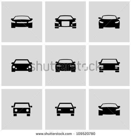 Stock Car Vector Icon