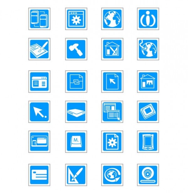 Technology Vector Icons Square
