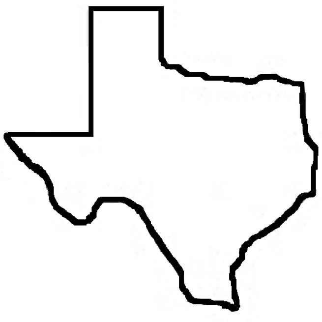 Texas State Outline Texas State Outline