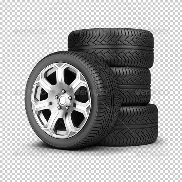 Tire Stack Transparent Background