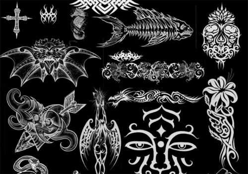 Tribal Tattoo Brushes Photoshop