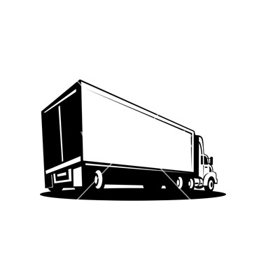 6 Container Truck Vector Images