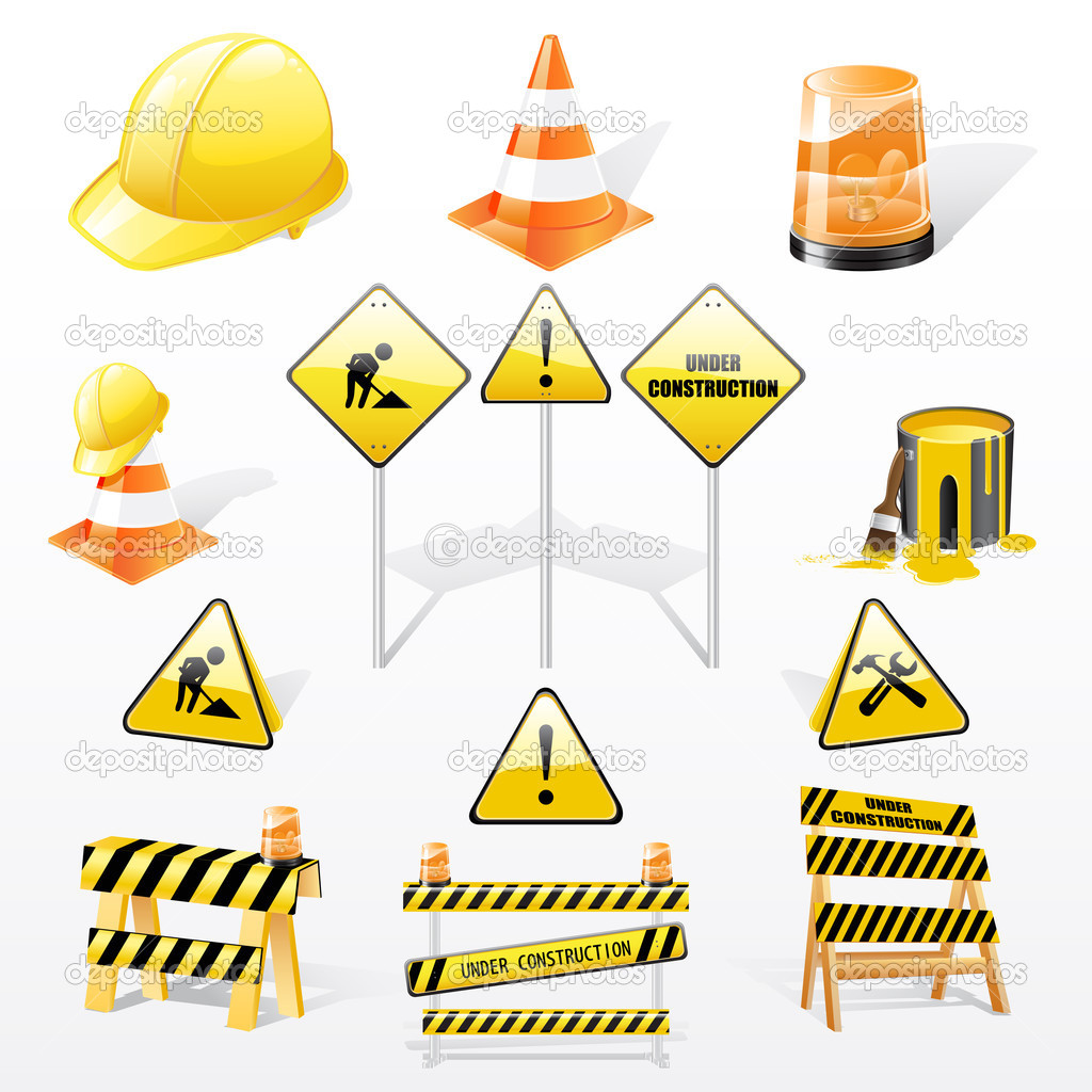 Under Construction Sign Vector