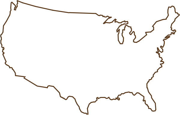 United States Outline Clip Art
