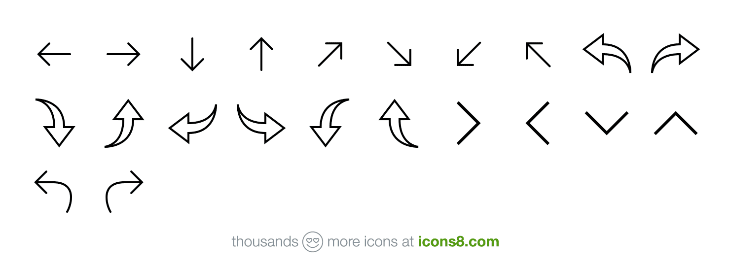 Up Down Arrow Icons