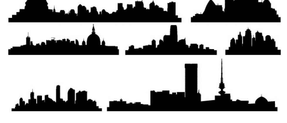 Vector City Skyline Clip Art