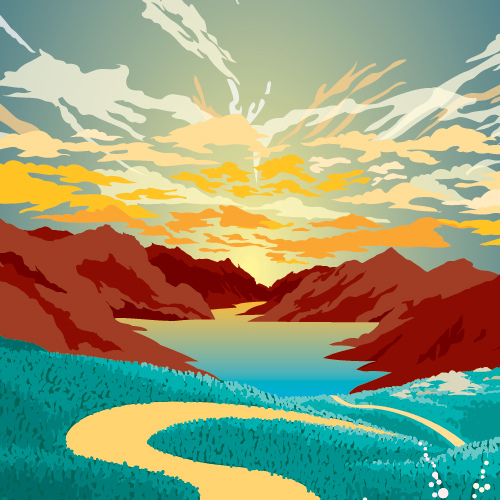 Vector Landscape Illustrations