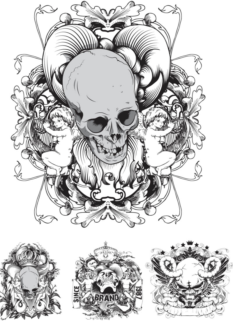 Vector Skull Graphics