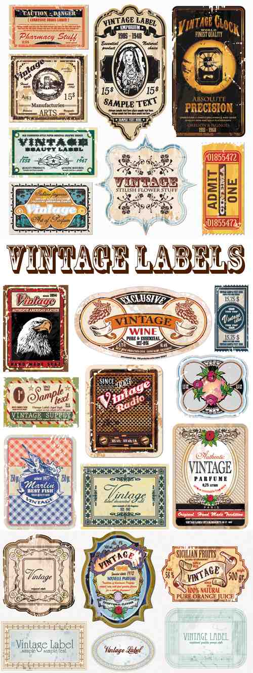 Vector Vintage Labels