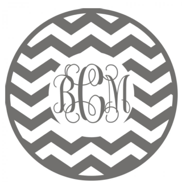 Vinyl Circle Monogram Font