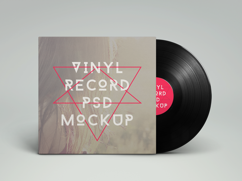 Vinyl Sticker Mockup PSD