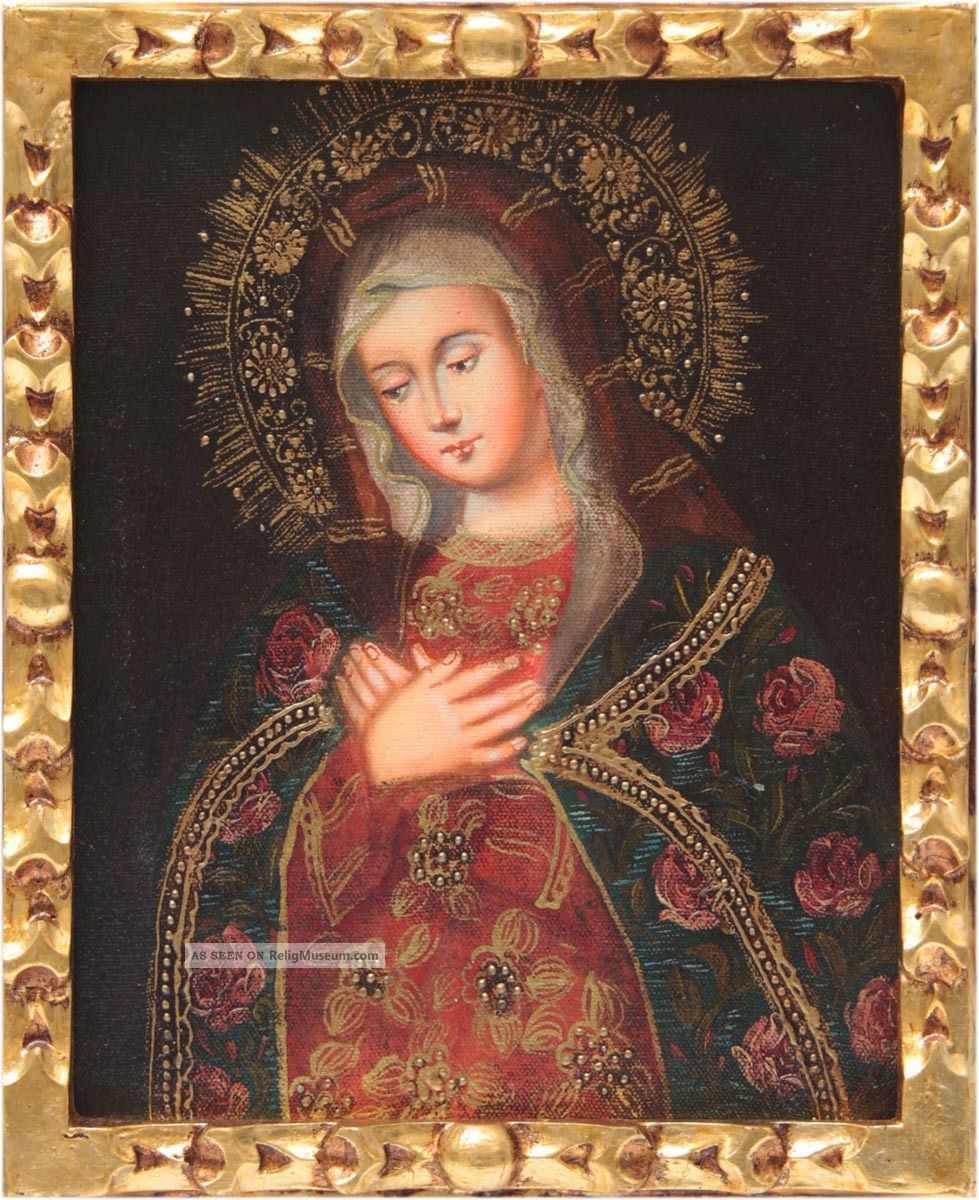Virgin Mary Religious Oil Paintings