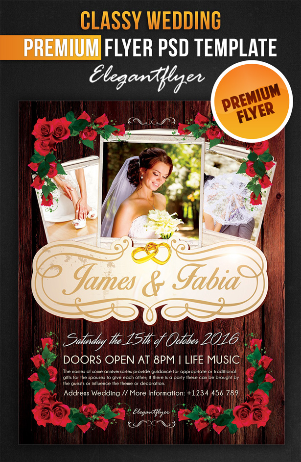 Wedding Flyers Templates Free