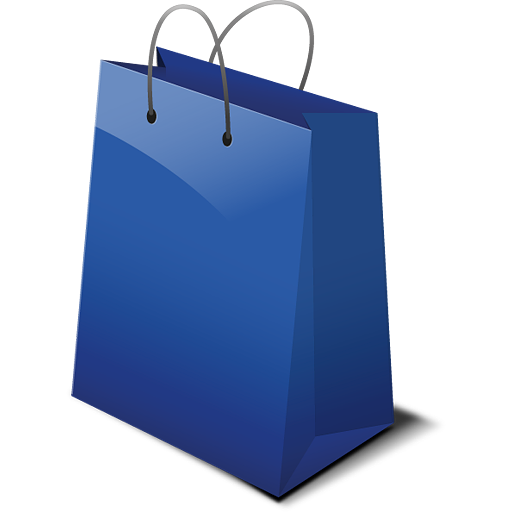 White Shopping Bag Icon