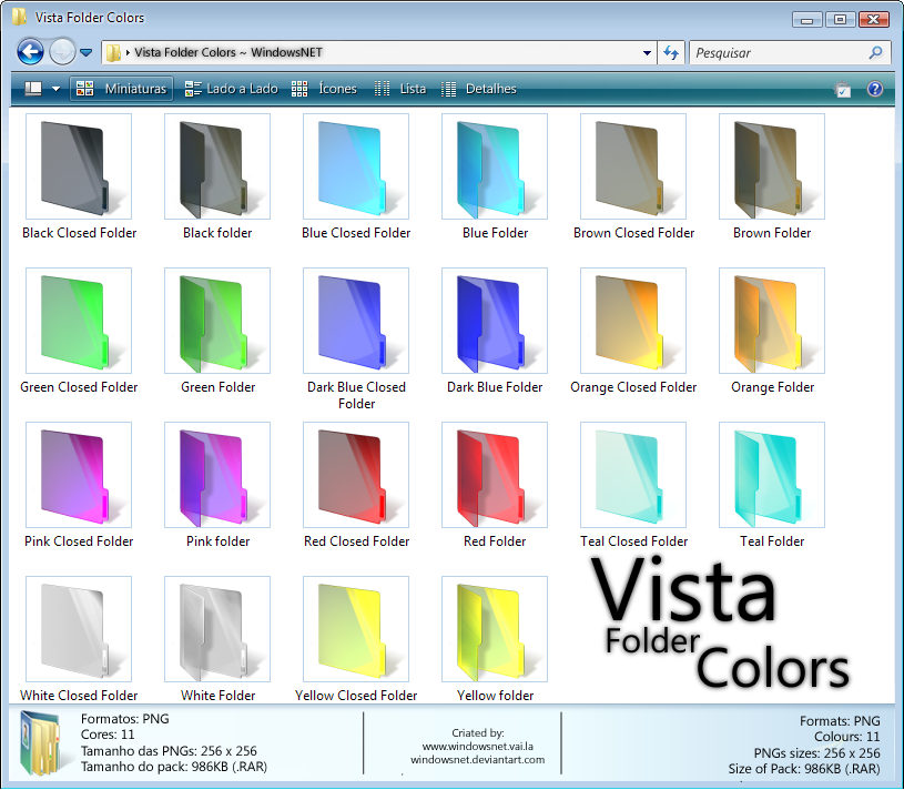Windows Vista Folders