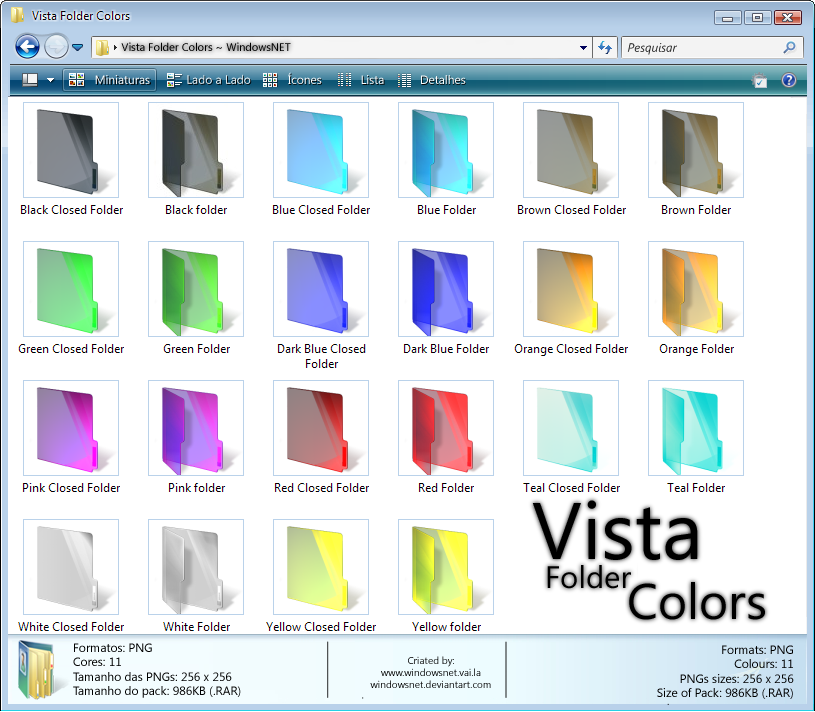 Windows Vista Folder Icons