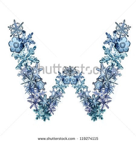 Winter W Letter Font Winter W Letter Font