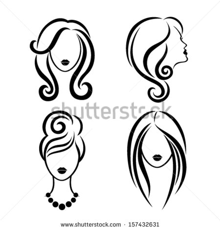 Women Beauty Hair Vector