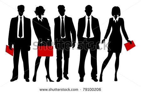 Women Business People Silhouette