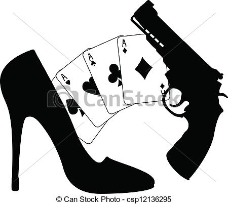 Women Shoe Silhouette Clip Art