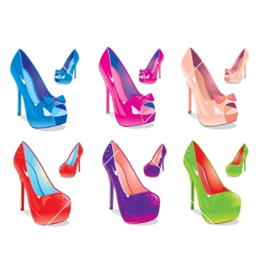 Women Shoes Vector