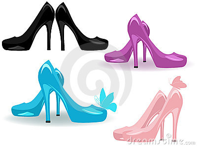 Women Shoes Vector