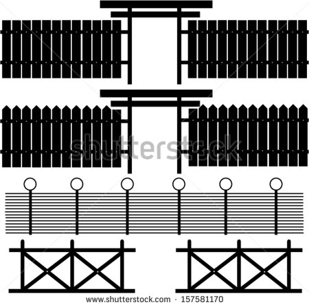 Wooden Fence Vector