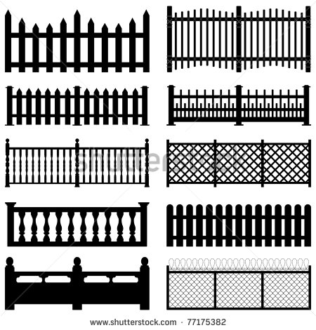 Wooden Picket Fence Clip Art