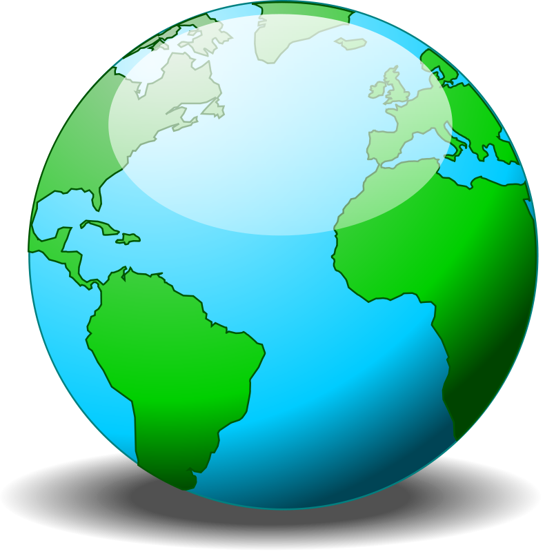 World Globe Vector Clip Art