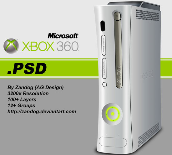Xbox 360 Console Template Xbox 360 Console Template