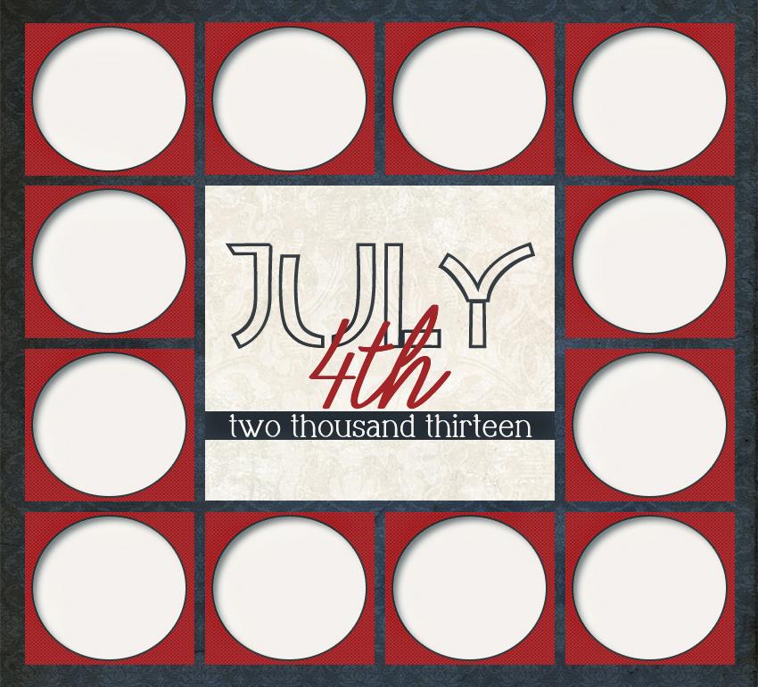 4th of July Free Picture Collage Template 4th of July Free Picture Collage Template