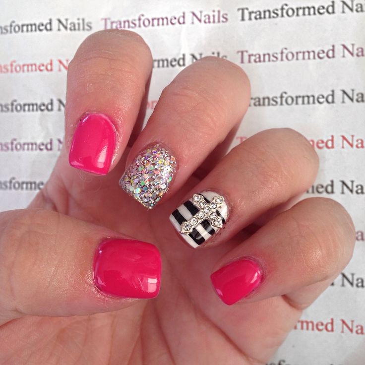 Acrylic Nail Designs with Crosses Acrylic Nail Designs with Crosses