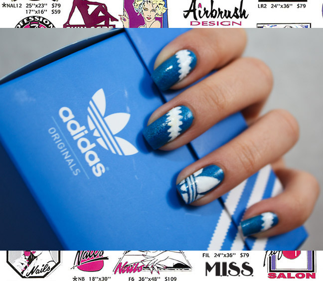 Adidas Nail Design