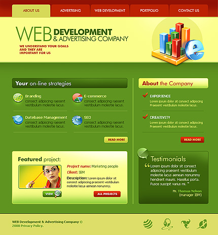 Advertising Free Web Design PSD Templates Advertising Free Web Design PSD Templates